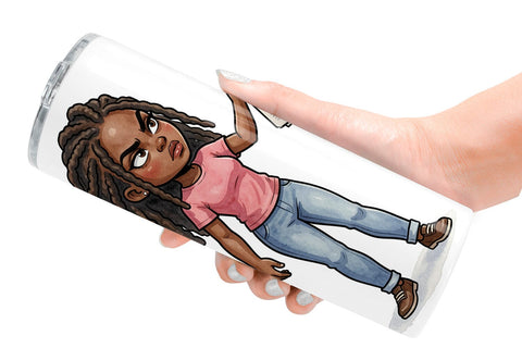 Tumbler Funny Natural Hair Humor Sublimation artnoy 