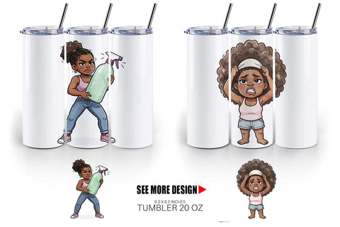 Tumbler Funny Natural Hair Humor Sublimation artnoy 
