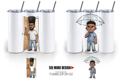 Tumbler Funny Natural Hair Humor Sublimation artnoy 