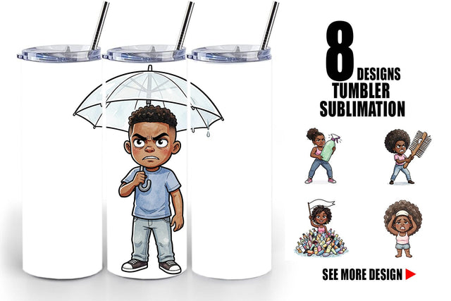 Tumbler Funny Natural Hair Humor Sublimation artnoy 