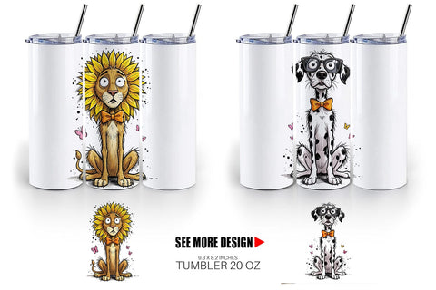 Tumbler Funny Skinny Safari Summer Sublimation artnoy 