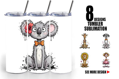 Tumbler Funny Skinny Safari Summer Sublimation artnoy 
