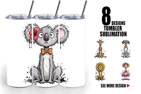 Tumbler Funny Skinny Safari Summer Sublimation artnoy 