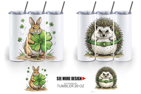 Tumbler Funny St Patricks Animal Sublimation artnoy 