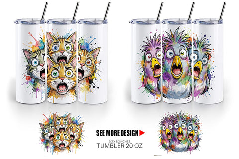 Tumbler Funny Suburban Animal Heatwave Sublimation artnoy 