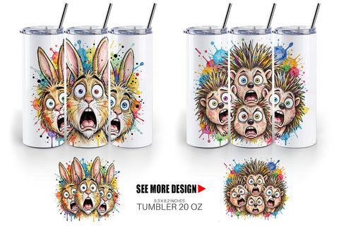 Tumbler Funny Suburban Animal Heatwave Sublimation artnoy 