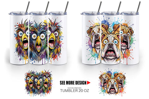 Tumbler Funny Suburban Animal Heatwave Sublimation artnoy 