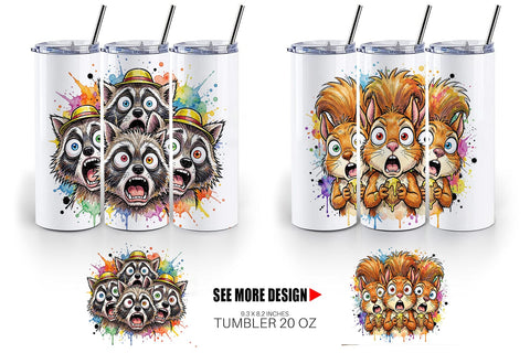 Tumbler Funny Suburban Animal Heatwave Sublimation artnoy 