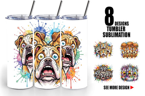 Tumbler Funny Suburban Animal Heatwave Sublimation artnoy 