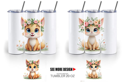 Tumbler Furry Expressions Sublimation artnoy 