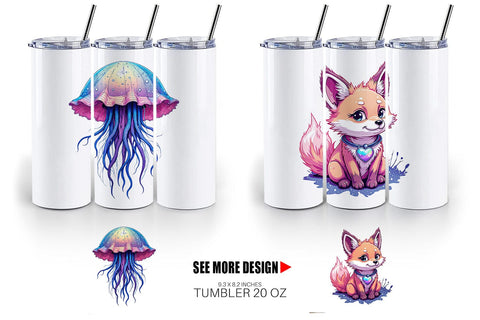 Tumbler Galactic Pet Charms Sublimation artnoy 