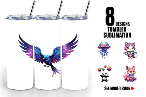 Tumbler Galactic Pet Charms Sublimation artnoy 