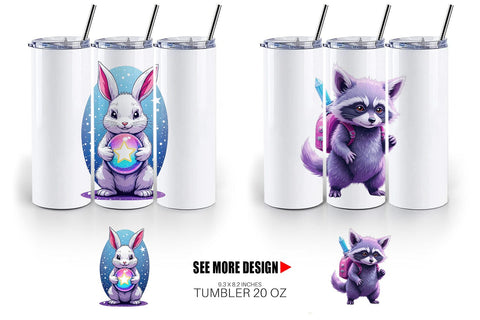 Tumbler Galactic Pet Charms Sublimation artnoy 
