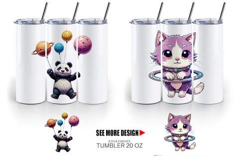 Tumbler Galactic Pet Charms Sublimation artnoy 