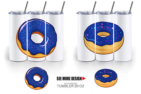 Tumbler Galaxy Donut Sublimation artnoy 