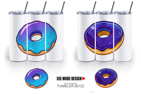 Tumbler Galaxy Donut Sublimation artnoy 