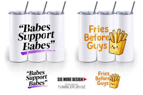 Tumbler Galentine's Day Watercolor Quotes Sublimation artnoy 