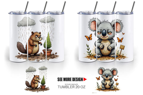 Tumbler Garden Grumps Sublimation artnoy 