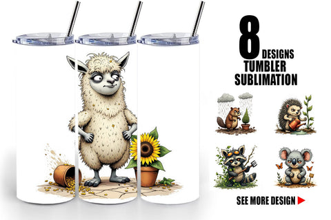 Tumbler Garden Grumps Sublimation artnoy 