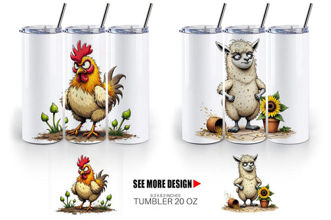 Tumbler Garden Grumps Sublimation artnoy 