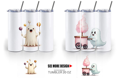 Tumbler Ghost Carnival Toys Sublimation artnoy 