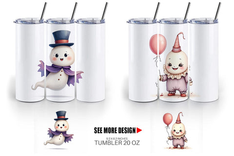 Tumbler Ghost Carnival Toys Sublimation artnoy 