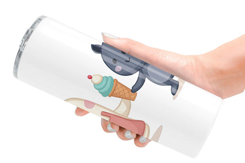 Tumbler Ghost Ice Cream Sublimation artnoy 