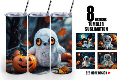 Tumbler Ghost Knitted Sublimation artnoy 