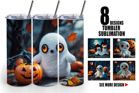 Tumbler Ghost Knitted Sublimation artnoy 