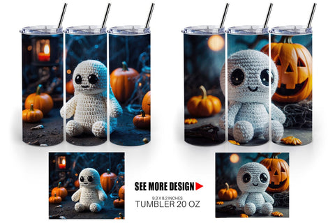Tumbler Ghost Knitted Sublimation artnoy 