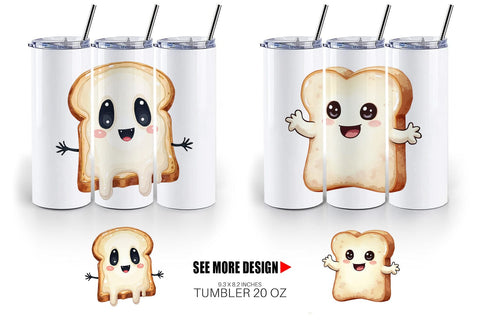 Tumbler Ghost Toast Sublimation artnoy 