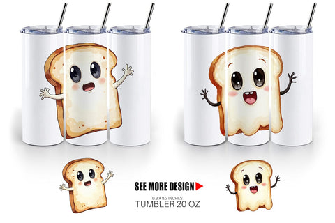 Tumbler Ghost Toast Sublimation artnoy 