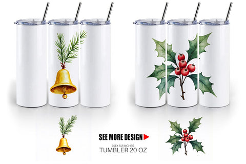 Tumbler Gilded Evergreen Sublimation artnoy 
