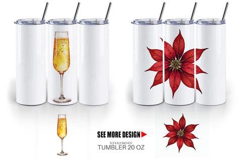 Tumbler Gilded Evergreen Sublimation artnoy 