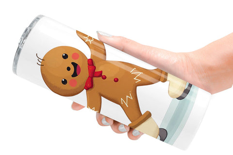 Tumbler Gingerbread Christmas Joy Sublimation artnoy 