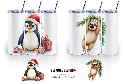 Tumbler Glaring Christmas Crew Sublimation artnoy 