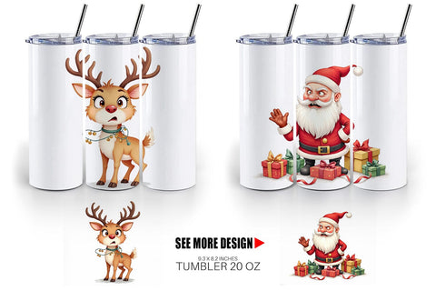 Tumbler Glaring Christmas Crew Sublimation artnoy 