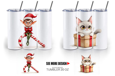 Tumbler Glaring Christmas Crew Sublimation artnoy 
