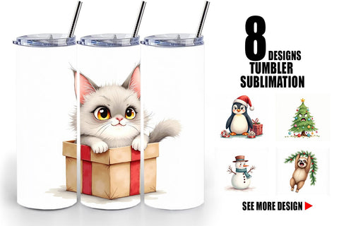 Tumbler Glaring Christmas Crew Sublimation artnoy 
