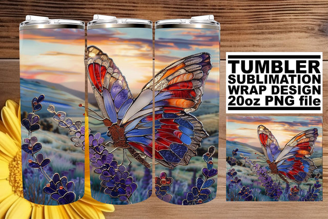 Tumbler Glitter 3D Wrap Spring Sublimation afrosvg 