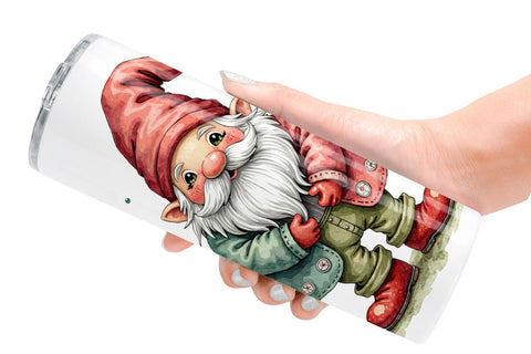 Tumbler Gnome Christmas Delights Sublimation artnoy 