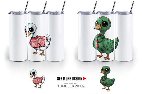 Tumbler Goose Voodoo Doll Sublimation artnoy 