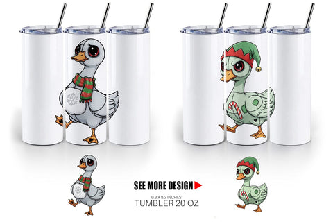 Tumbler Goose Voodoo Doll Sublimation artnoy 