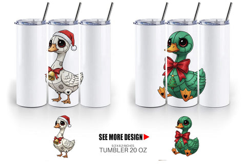 Tumbler Goose Voodoo Doll Sublimation artnoy 