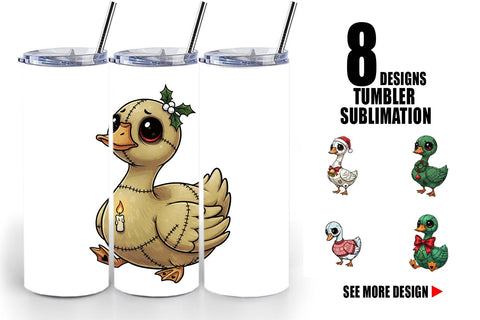 Tumbler Goose Voodoo Doll Sublimation artnoy 