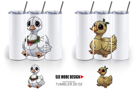 Tumbler Goose Voodoo Doll Sublimation artnoy 