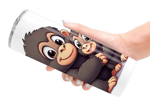 Tumbler Gorilla Mother's Day Sublimation artnoy 