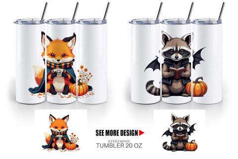 Tumbler Gothic Baby Animals Sublimation artnoy 