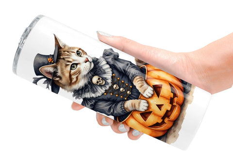 Tumbler Gothic Catloween Sublimation artnoy 