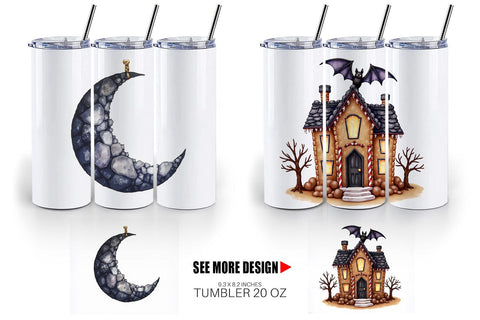 Tumbler Gothic Elegance Watercolor Christmas Sublimation artnoy 